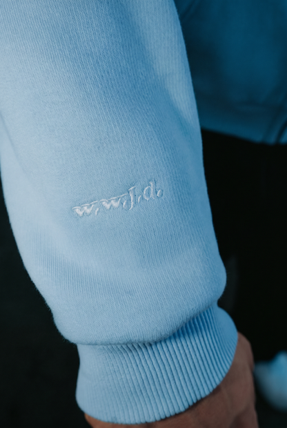 Trust God Zipper - Hellblau